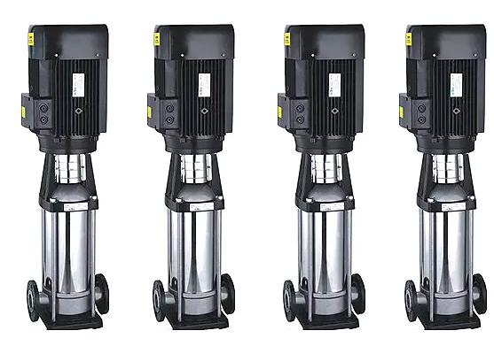 Pompe à eau centrifuge à plusieurs étages d'acier inoxydable, pompe à eau à haute pression